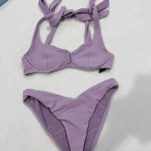 BEACH RIOT BLAIR TOP AND VENESSA BOTTOMS LAVENDER